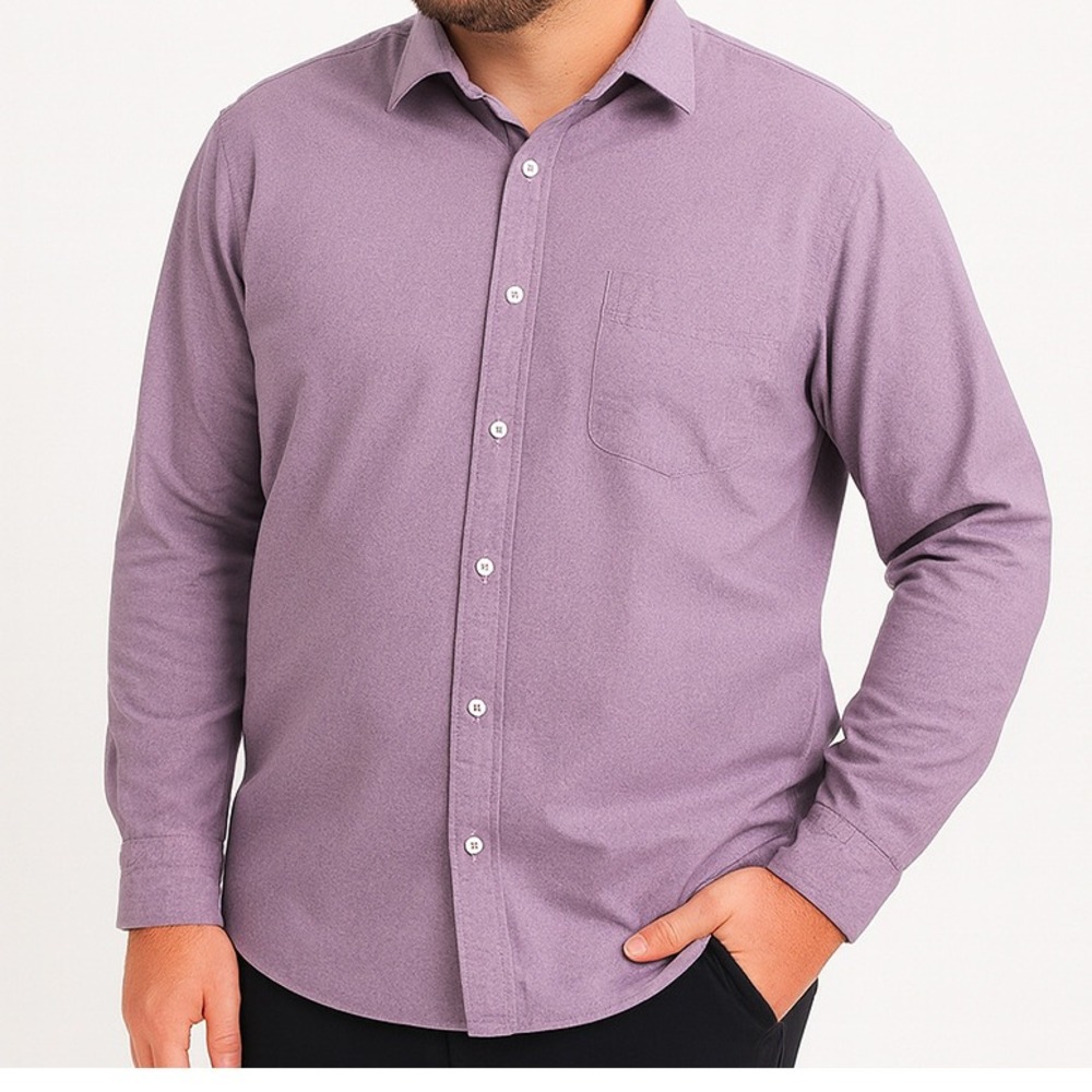 J.Crew Men's Purple‎ Textured Dress Shirt XL 17-17.5 Long Sleeve Button Down